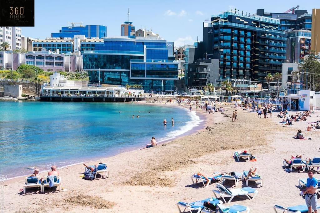 One Of A Kind, Seafront Property In St Georges Bay By 360 Estates Saint Julian's エクステリア 写真
